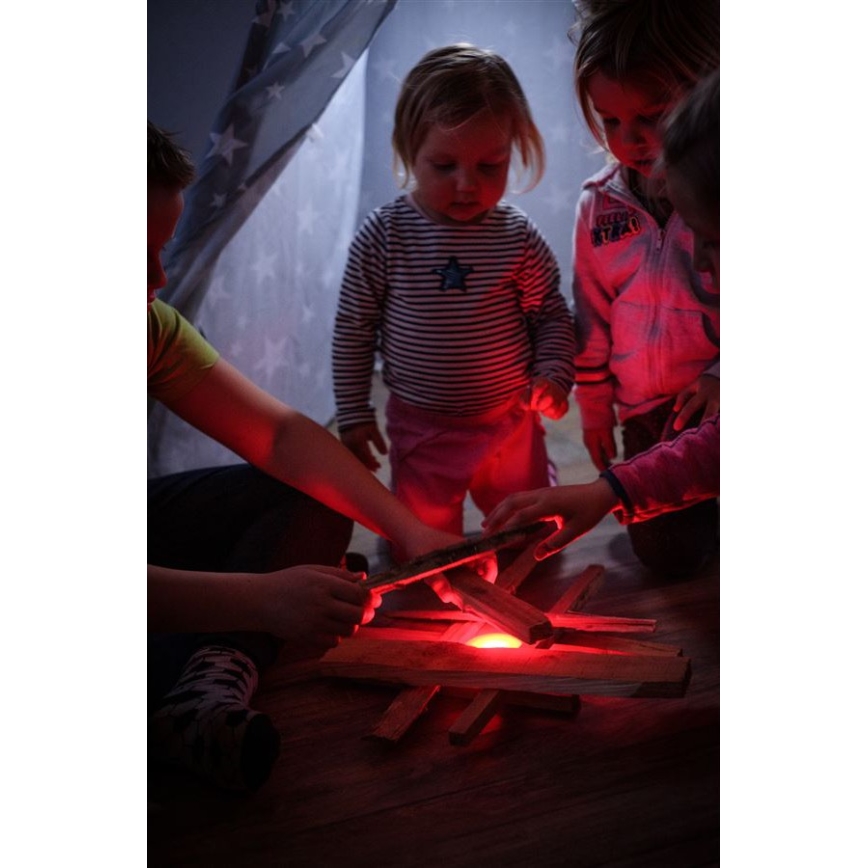 Ledlenser KIDCAMP6 DINO - LED Stmívatelná přenosná lampa LED/3xAAA IP44 zelená