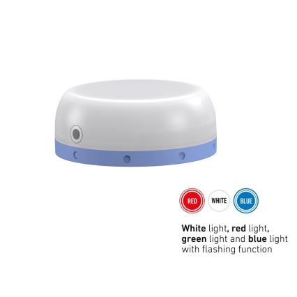 Ledlenser KIDCAMP6 RAINBOW - LED Stmívatelná přenosná lampa LED/3xAAA IP44 modrá