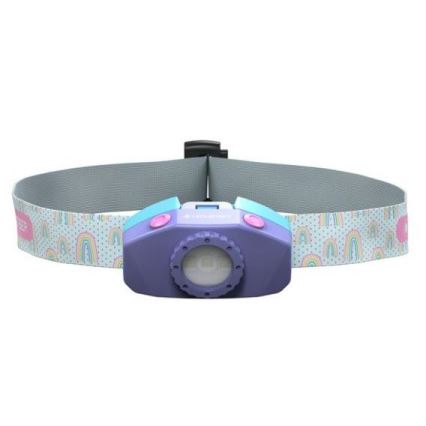 Ledlenser KIDLED2 RAINBOW - LED Stmívatelná dětská čelovka LED/1xAAA IPX4 40 lm 20h fialová