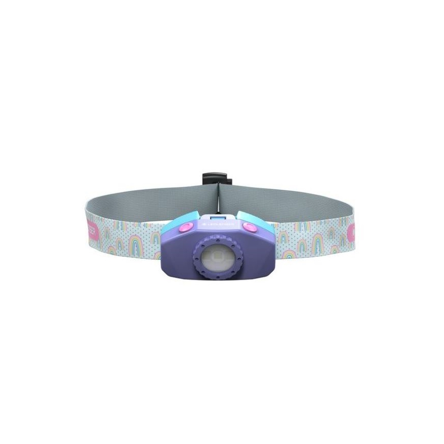 Ledlenser KIDLED2 RAINBOW - LED Stmívatelná dětská čelovka LED/1xAAA IPX4 40 lm 20h fialová