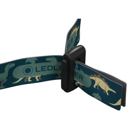Ledlenser KIDLED4R DINO - LED Stmívatelná nabíjecí dětská čelovka LED/280 mAh IPX4 40 lm 18 h zelená