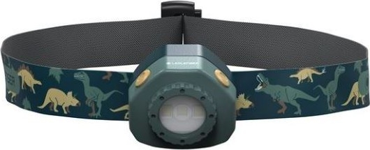 Ledlenser KIDLED4R DINO - LED Stmívatelná nabíjecí dětská čelovka LED/280 mAh IPX4 40 lm 18 h zelená