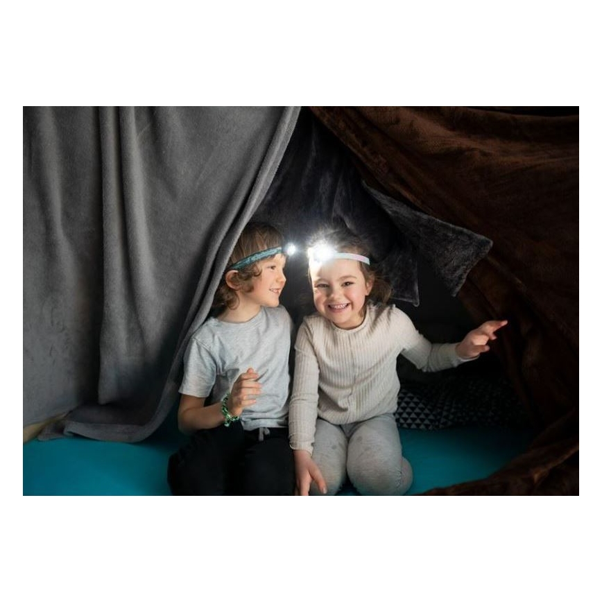 Ledlenser KIDLED4R RAINBOW - LED Stmívatelná nabíjecí dětská čelovka LED/280 mAh IPX4 40lm 18 h fialová