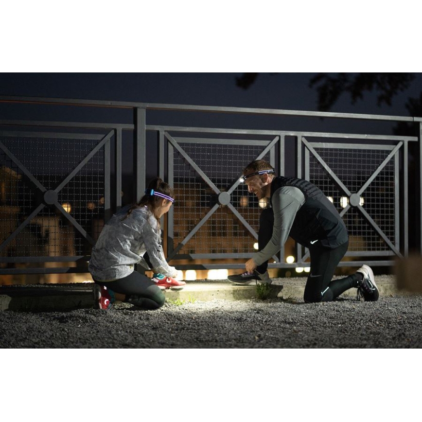 Ledlenser NEO5R - LED Stmívatelná nabíjecí čelovka LED/1800 mAh IP54 600 lm 35 h černá/bílá