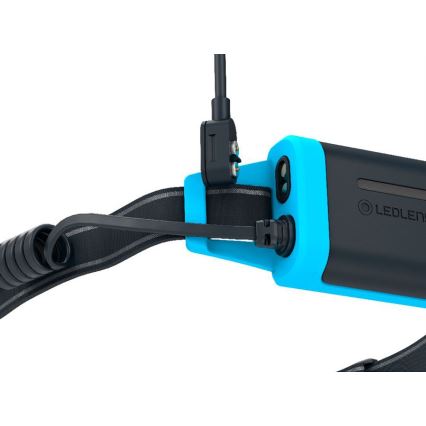 Ledlenser NEO5R - LED Stmívatelná nabíjecí čelovka LED/1800 mAh IP54 600 lm 35 h modrá