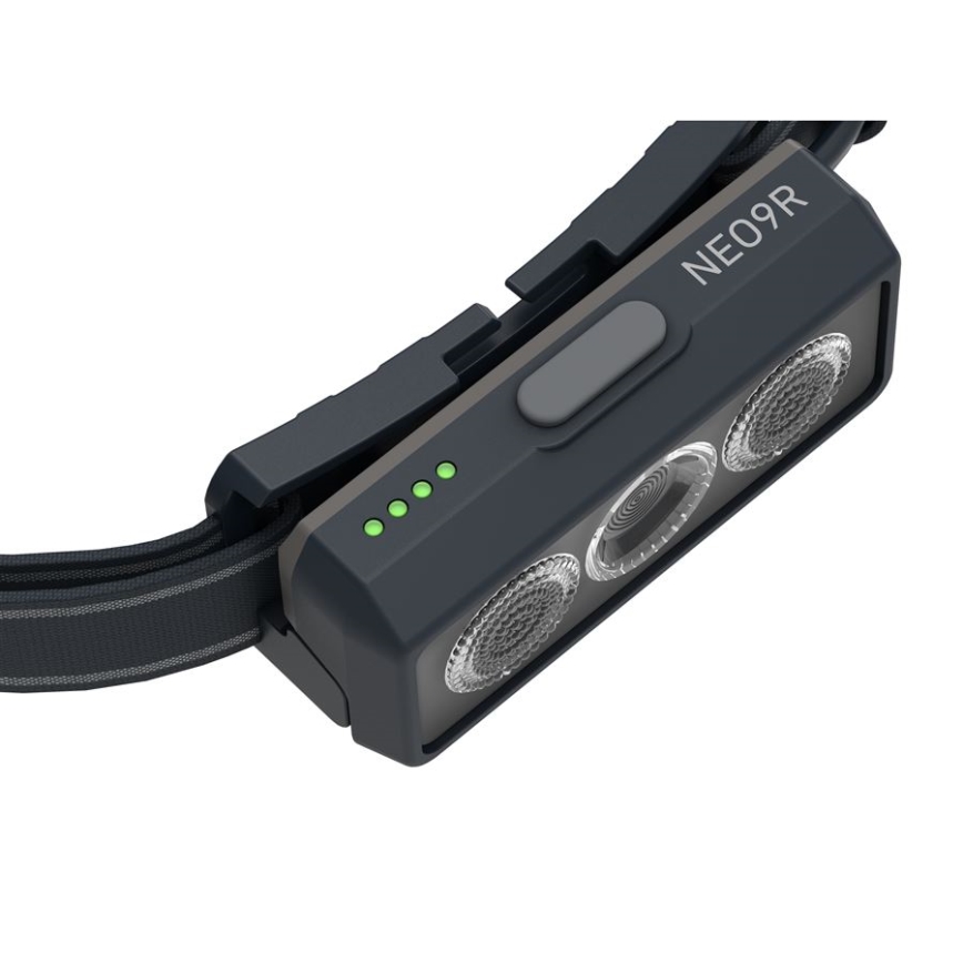 Ledlenser NEO9R - LED Stmívatelná nabíjecí čelovka LED/5000 mAh IP54 1200 lm 120 h černá/šedá