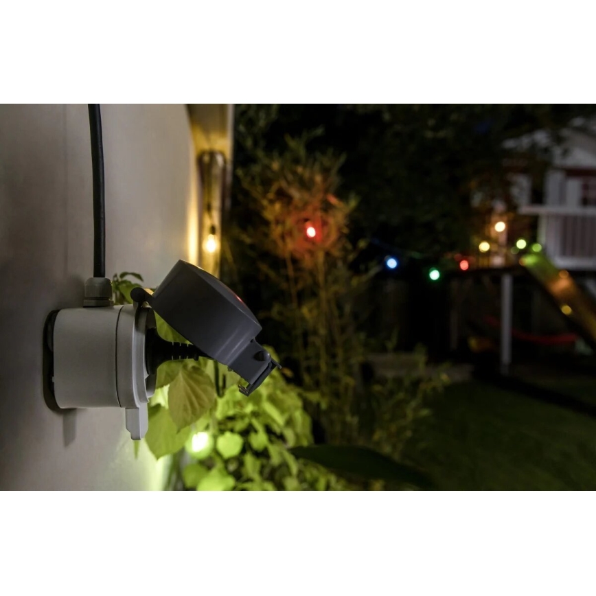 Ledvance - Chytrá venkovní zásuvka SMART+ 3680W/230V/Typ F/SCHUKO 16A IP44