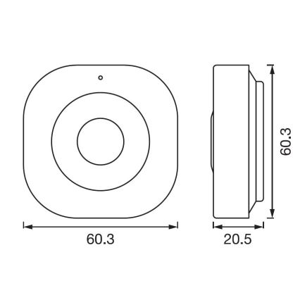 Ledvance - Chytrý senzor pohybu SMART+ 3,7V 500 mAh Wi-fi