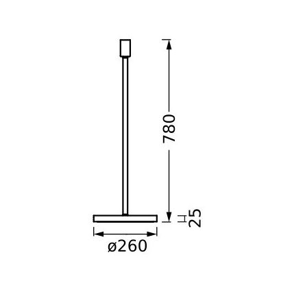 Ledvance - Lampová noha DECOR STICK 1xE27/40W/230V antracit