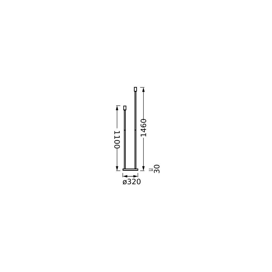Ledvance - Lampová noha DECOR STICK 2xE27/40W/230V antracit