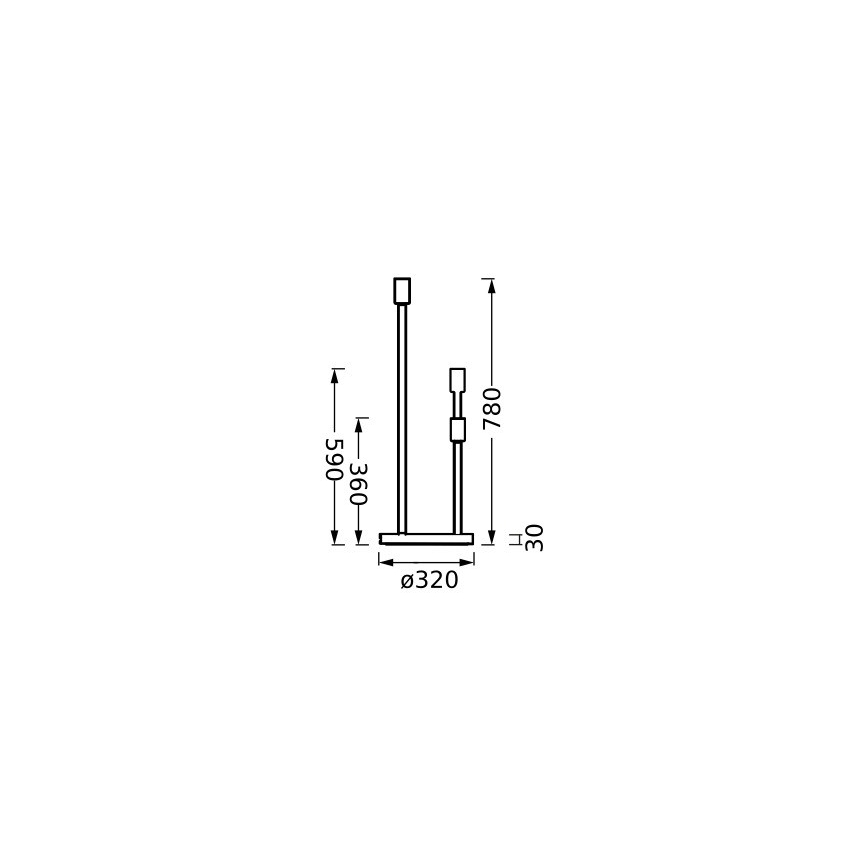 Ledvance - Lampová noha DECOR STICK 3xE27/40W/230V béžová