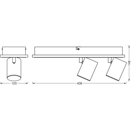 Ledvance - LED Bodové svítidlo DECOR MARS LED/29W/230V