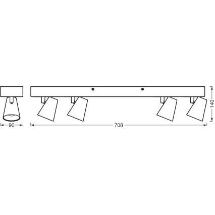 Ledvance - LED Bodové svítidlo DECOR NEPTUNE LED/27W/230V