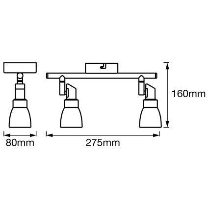 Ledvance - LED Bodové svítidlo SPOT 2xG9/2W/230V