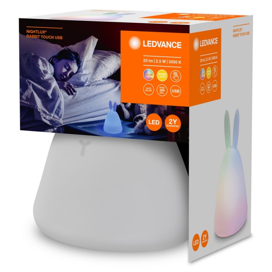 Ledvance - LED Dotyková dětská noční lampička TOUCH LED/2,5W/5V 1200 mAh