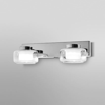 Ledvance - LED Koupelnové nástěnné svítidlo ORBIS FLAME 2xLED/5,5W/230V 3000/4000K IP44 lesklý chrom