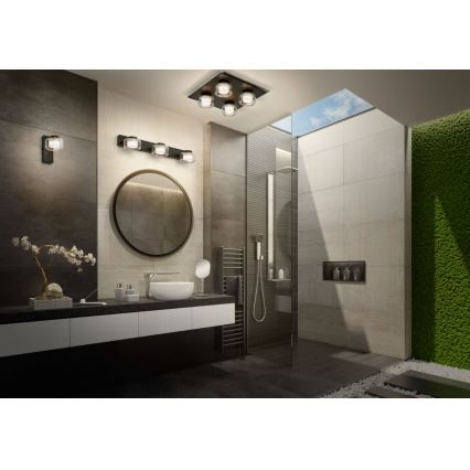 Ledvance - LED Koupelnové nástěnné svítidlo ORBIS FLAME LED/5,5W/230V 3000/4000K IP44 černá