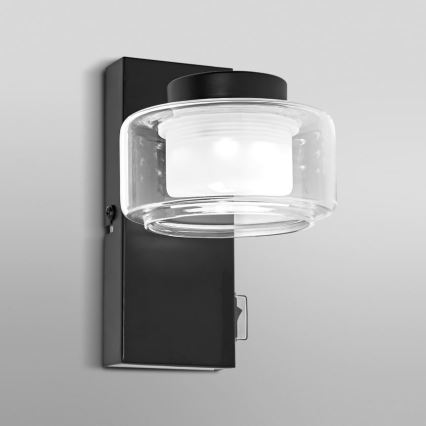 Ledvance - LED Koupelnové nástěnné svítidlo ORBIS FLAME LED/5,5W/230V 3000/4000K IP44 černá