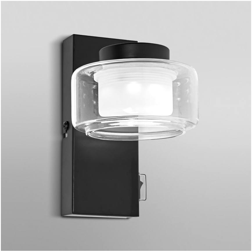 Ledvance - LED Koupelnové nástěnné svítidlo ORBIS FLAME LED/5,5W/230V 3000/4000K IP44 černá