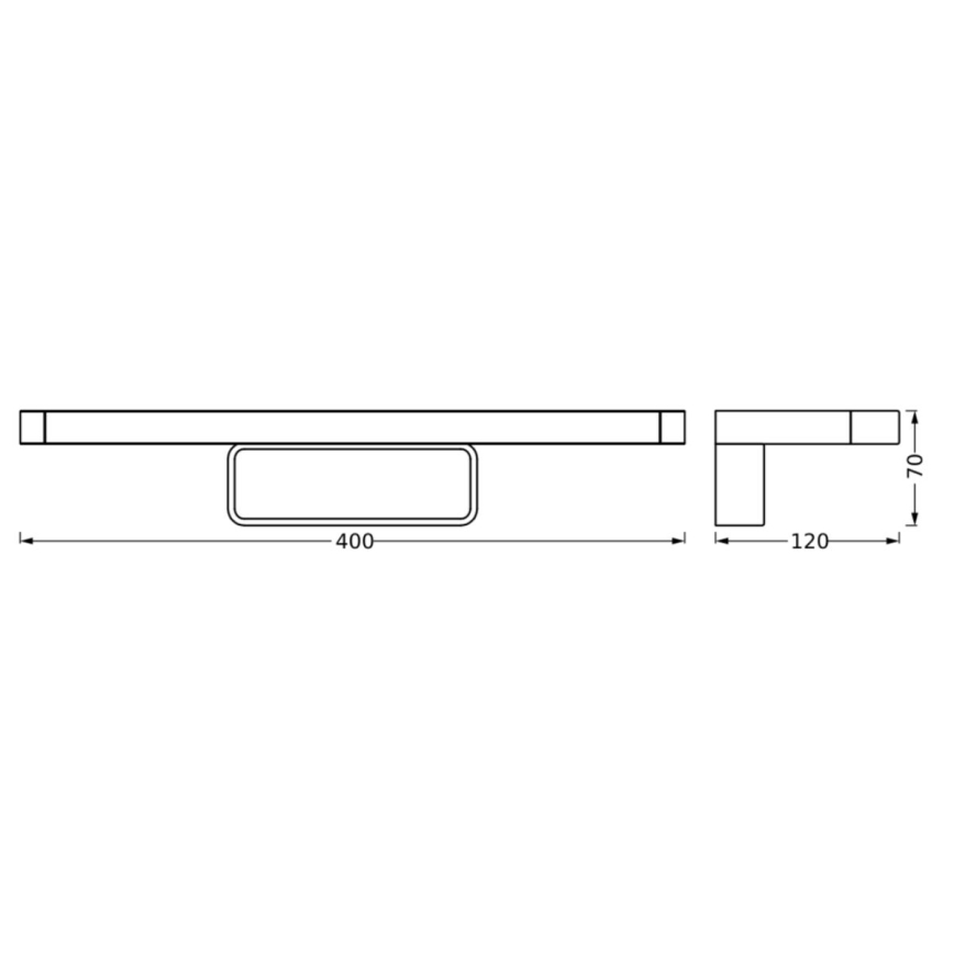 Ledvance - LED Koupelnové osvětlení zrcadla DISC BAR LED/7W/230V 3000/4000K IP44