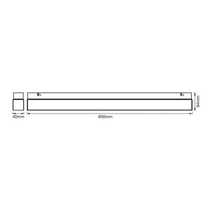 Ledvance - LED Koupelnové osvětlení zrcadla SQUARE LED/14W/230V IP44 3000/4000K CRI 90 Ra