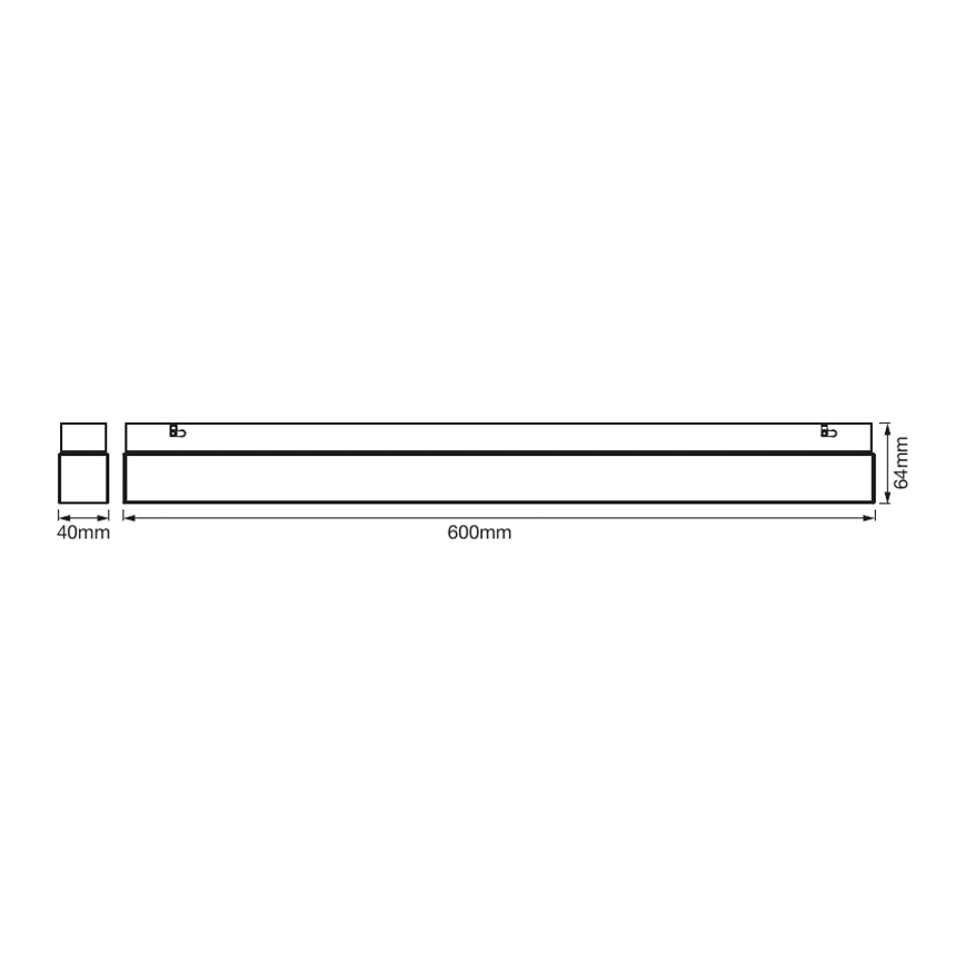 Ledvance - LED Koupelnové osvětlení zrcadla SQUARE LED/14W/230V IP44 3000/4000K CRI 90 Ra