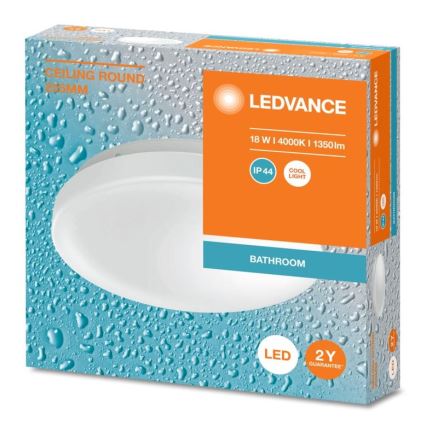 Ledvance - LED Koupelnové stropní svítidlo CEILING ROUND LED/18W/230V 4000K IP44