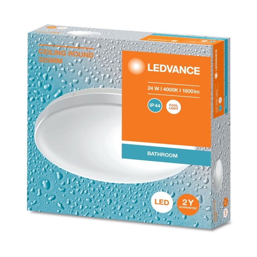 Ledvance - LED Koupelnové stropní svítidlo CEILING ROUND LED/24W/230V 4000K IP44