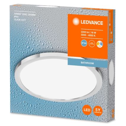 Ledvance - LED Koupelnové stropní svítidlo DISC LED/18W/230V 3000/4000K IP44