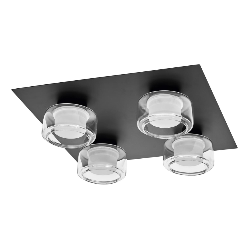 Ledvance - LED Koupelnové stropní svítidlo ORBIS FLAME 4xLED/5,5W/230V 3000/4000K IP44 černá