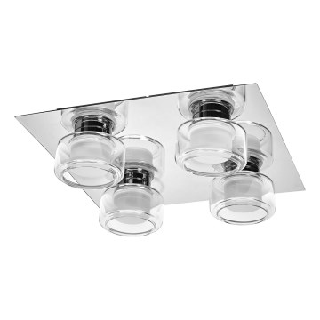 Ledvance - LED Koupelnové stropní svítidlo ORBIS FLAME 4xLED/5,5W/230V 3000/4000K IP44 lesklý chrom