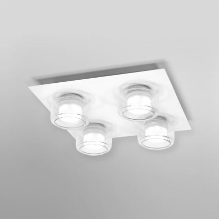 Ledvance - LED Koupelnové stropní svítidlo ORBIS FLAME 4xLED/5,5W/230V 3000/4000K IP44 bílá