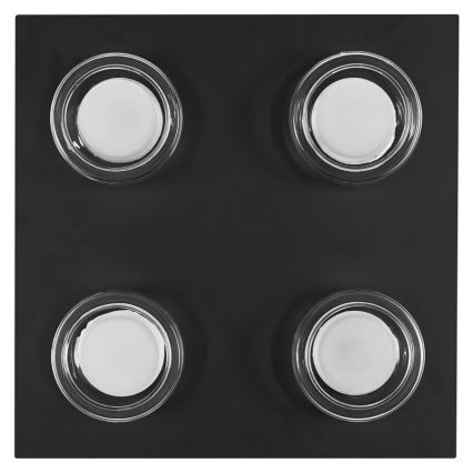Ledvance - LED Koupelnové stropní svítidlo ORBIS FLAME 4xLED/5,5W/230V 3000/4000K IP44 černá
