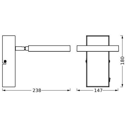 Ledvance - LED Nástěnné bodové svítidlo DECOR SATURN LED/11W/230V 3000/4200/6500K