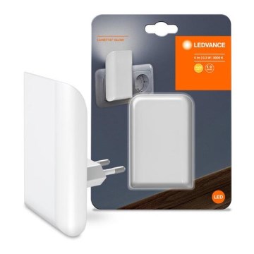 Ledvance - LED Noční světlo se senzorem soumraku LUNETTA LED/0,28W/230V 3000K