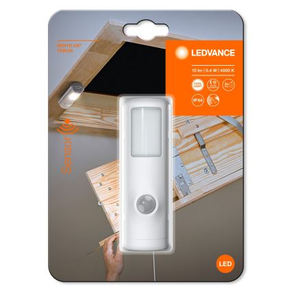 Ledvance - LED Orientační svítidlo se senzorem NIGHTLUX LED/0,35W/3xAAA IP54