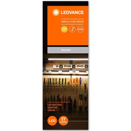 Ledvance - LED Podlinkové svítidlo se senzorem BATTEN LED/14W/230V 120 cm