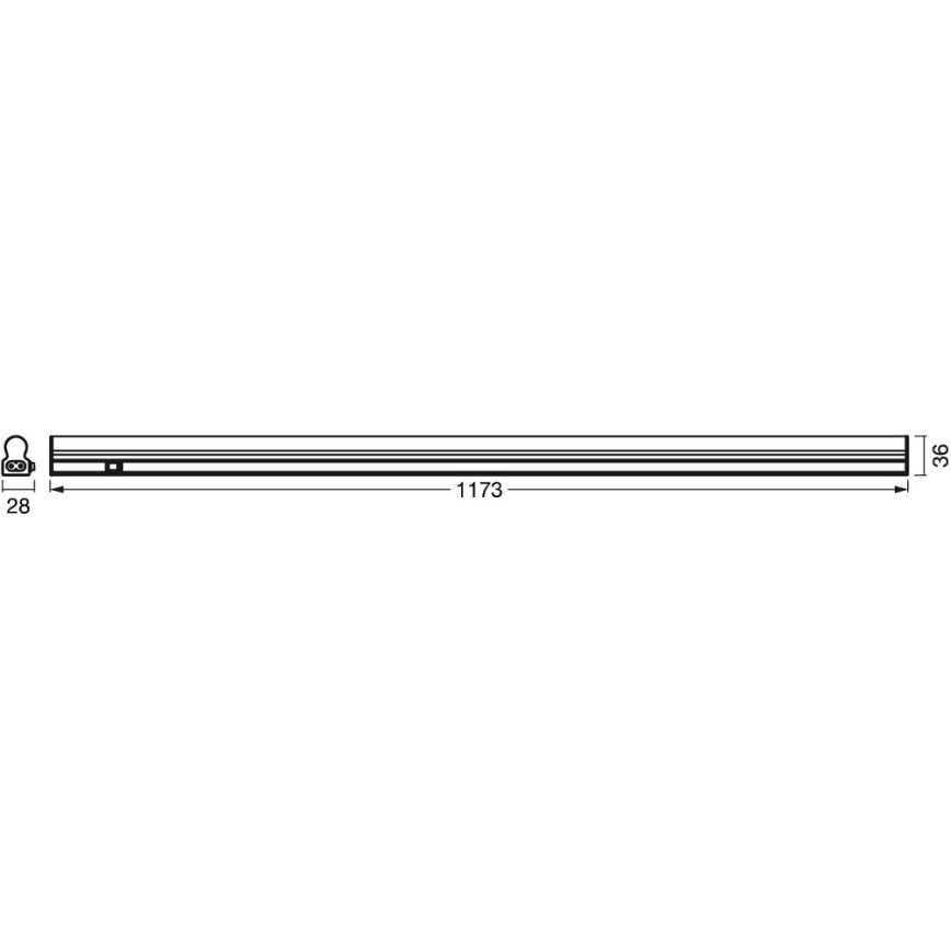 Ledvance - LED Podlinkové svítidlo se senzorem BATTEN LED/14W/230V 120 cm