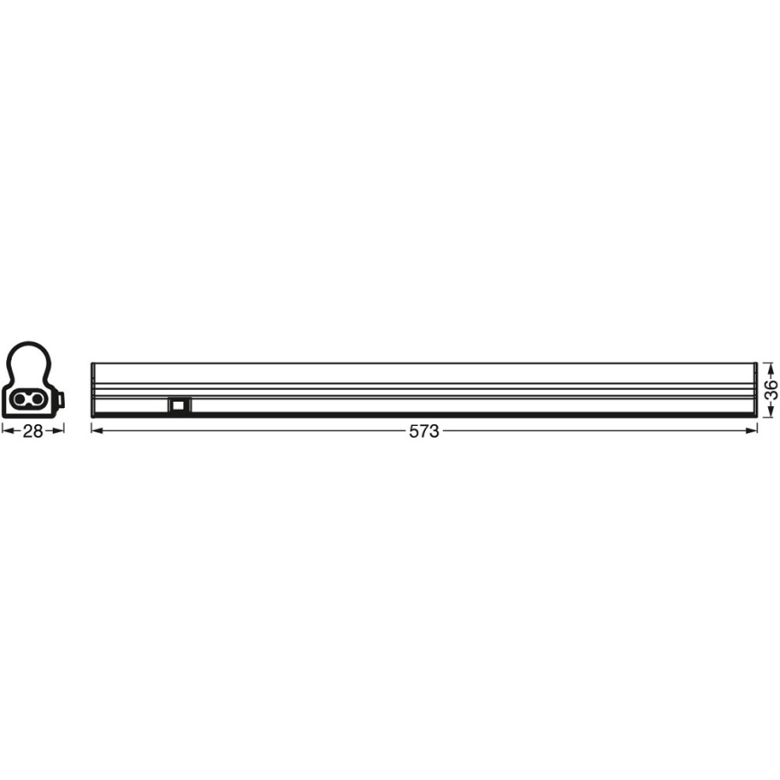 Ledvance - LED Podlinkové svítidlo se senzorem BATTEN LED/8W/230V 60 cm
