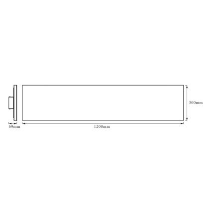 Ledvance - LED Přisazený panel FRAMELESS LED/40W/230V 3000K