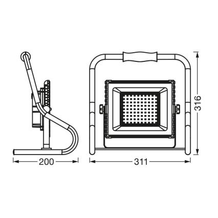 Ledvance - LED Reflektor R-STAND LED/30W/5V 2200 mAh IP44