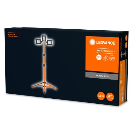 Ledvance - LED Reflektor s držákem TRIPOD 1xLED/30W/230V + 2xLED/5W IP65