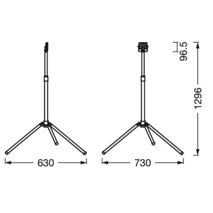 Ledvance - LED Venkovní reflektor s držákem WORKLIGHT TRIPOD LED/10W/230V 6500K IP65