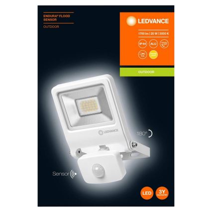 Ledvance - LED Reflektor se senzorem ENDURA LED/20W/230V IP44