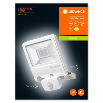 Ledvance - LED Reflektor se senzorem ENDURA LED/30W/230V IP44