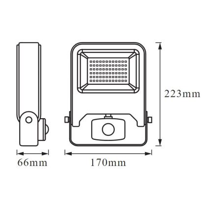 Ledvance - LED Reflektor se senzorem ENDURA LED/30W/230V IP44