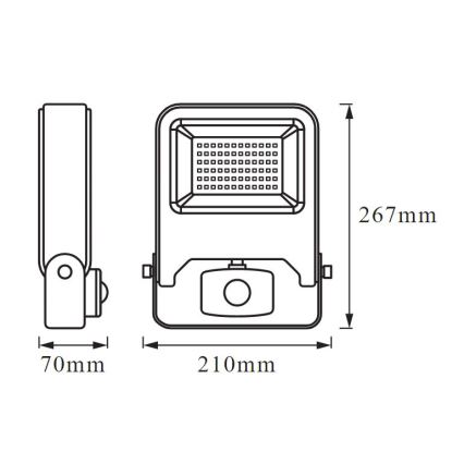 Ledvance - LED Reflektor se senzorem ENDURA LED/50W/230V IP44