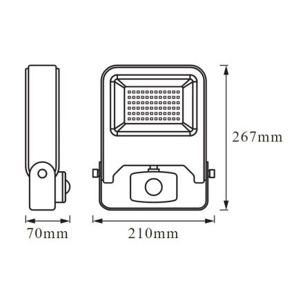 Ledvance - LED Reflektor se senzorem ENDURA LED/50W/230V IP44