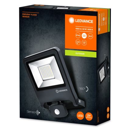 Ledvance - LED Reflektor se senzorem ENDURA LED/50W/230V IP44