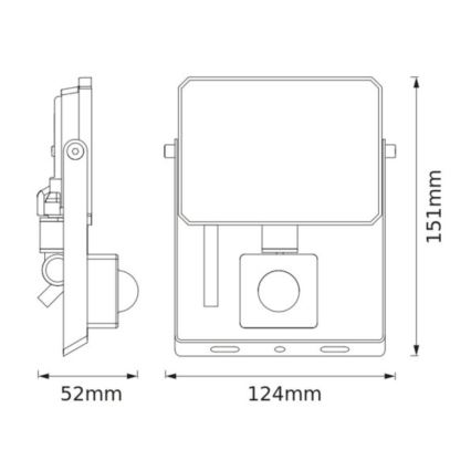 Ledvance - LED Reflektor se senzorem pohybu a soumraku FLOODLIGHT LED/20W/230V 3000K IP65